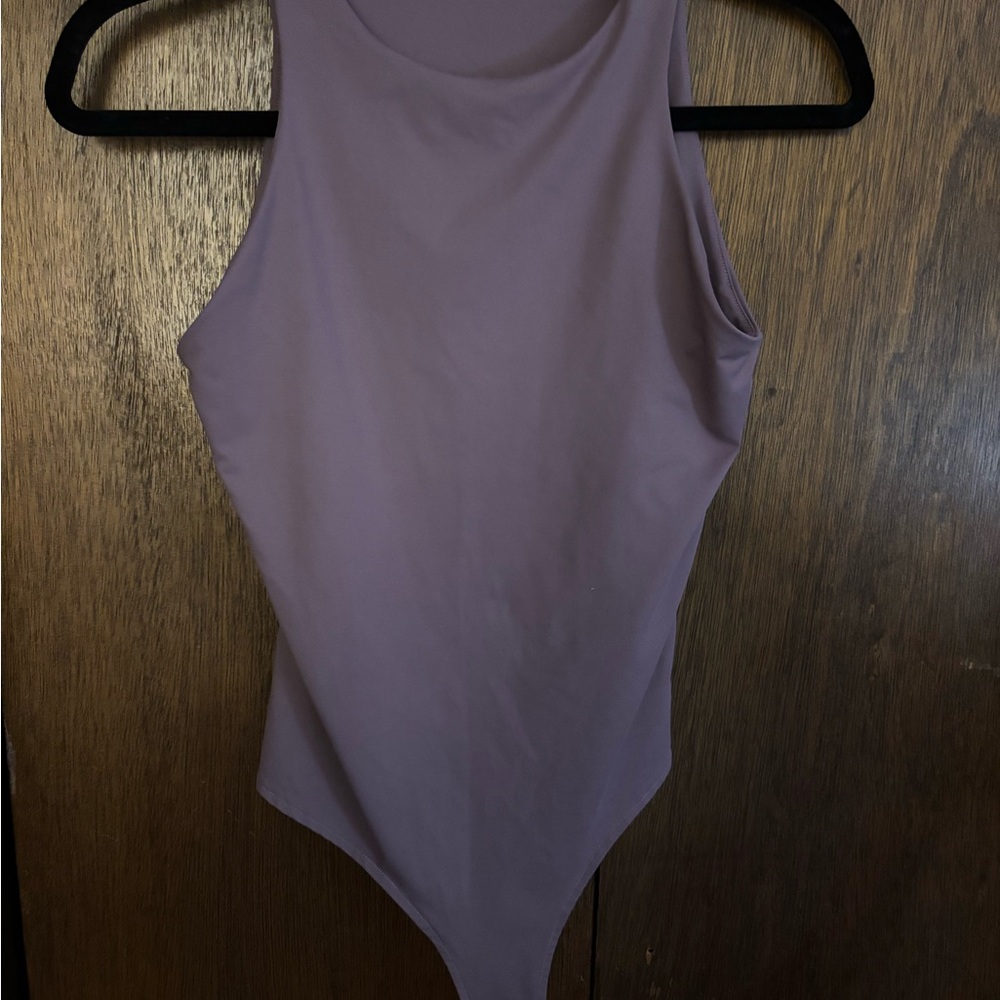 Dusty purple Sleeveless Bodysuit